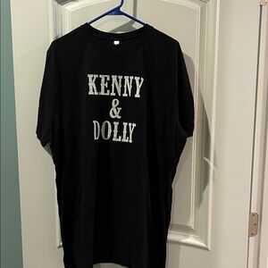 Kenny & Dolly Black Womens T-Shirt